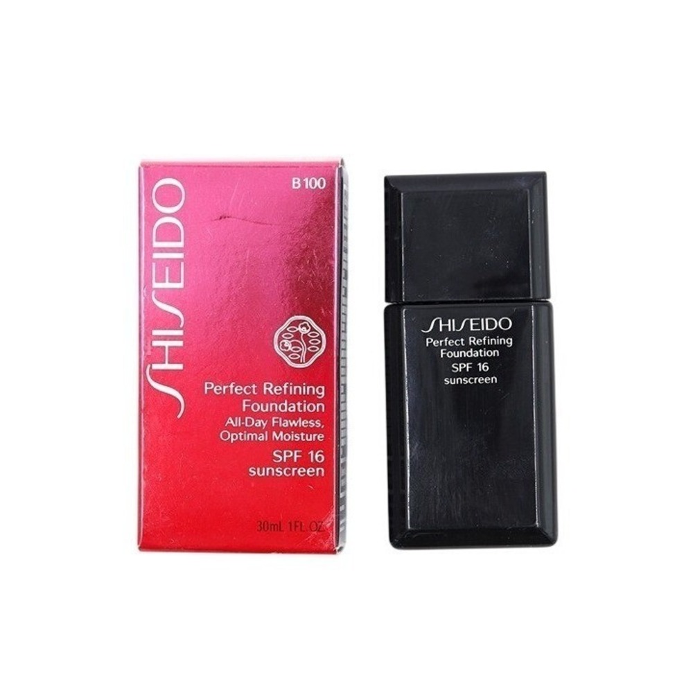 Shiseido - Perfect Refining Foundation - B100 Very Deep Beige - 30 ml / 1 oz
